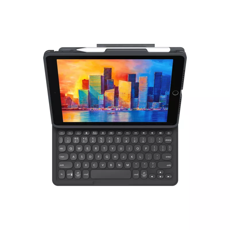 Klávesnica ZAGG Pro Keys Apple iPad 10.2 čierna/sivá nemčina