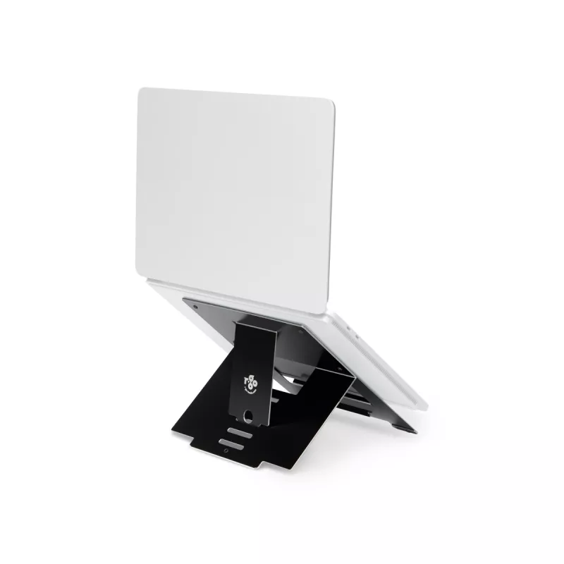 R-Go Tools stojan na notebook R-Go Riser Flexible, nastaviteľný skladací stojan na notebook, ergonomický, Hylite hliník, čierny