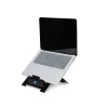 R-Go Tools stojan na notebook R-Go Riser Flexible, nastaviteľný skladací stojan na notebook, ergonomický, Hylite hliník, čierny