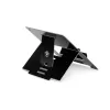 R-Go Tools stojan na notebook R-Go Riser Flexible, nastaviteľný skladací stojan na notebook, ergonomický, Hylite hliník, čierny