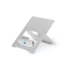 R-Go Tools stojan na notebook R-Go Riser Flexible, nastaviteľný skladací stojan na notebook, ergonomický, Hylite hliník, strieborný