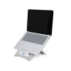 R-Go Tools stojan na notebook R-Go Riser Flexible, nastaviteľný skladací stojan na notebook, ergonomický, Hylite hliník, strieborný