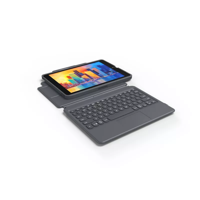 ZAGG Klávesnica Pro Keys with Trackpad-Apple-iPad 10.2-čierna/sivá-nemčina