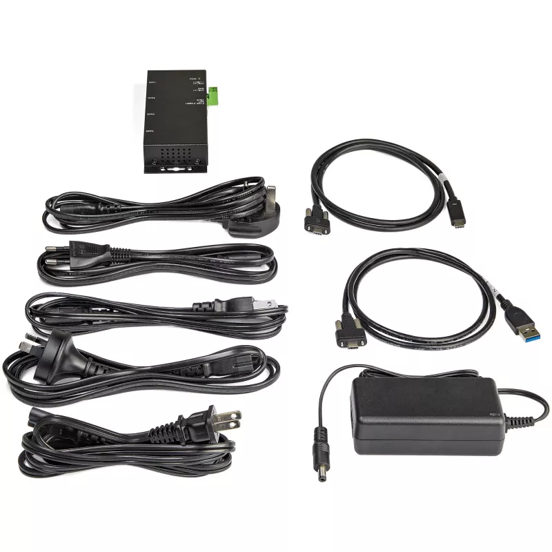 StarTech.com 4-portový USB-C hub 10 Gbit/s – priemyselný USB-C hub z kovu – 2x USB-C & 2x USB-A – ESD prepäťová ochrana – USB-C alebo USB-A host – samostatne napájaný, montovateľný USB 3.2 Gen 2 Type-C hub