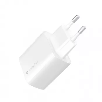 Nástenný adaptér mophie Accessories USB-C 30W GaN biely EU rýchle nabíjanie