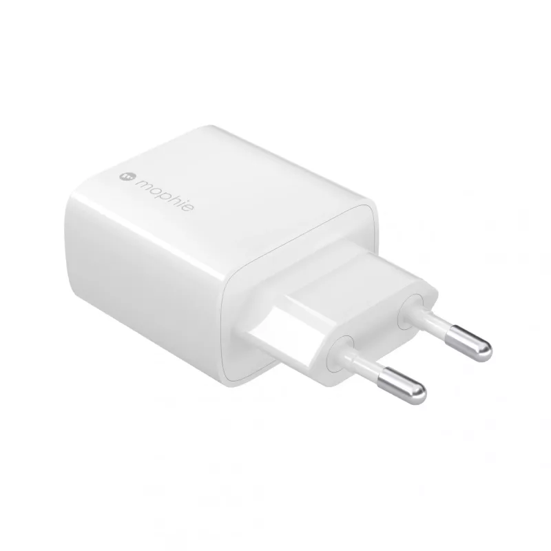 Nástenný adaptér mophie Accessories USB-C 30W GaN biely EU rýchle nabíjanie