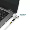 Slim otočný bezpečnostný zámok s kľúčom Mobilis 001325 T Lock biely