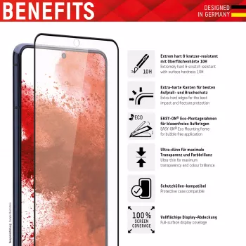 Displex Full Cover Ochranná fólia na displej Samsung Galaxy S22 Ultra tvrdené sklo