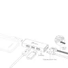 USB hub j5create JUH340 4-portový USB 3.0 čierny hliník