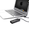 USB hub j5create JUH340 4-portový USB 3.0 čierny hliník