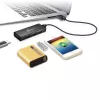 USB hub j5create JUH340 4-portový USB 3.0 čierny hliník