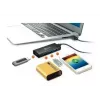 USB hub j5create JUH340 4-portový USB 3.0 čierny hliník