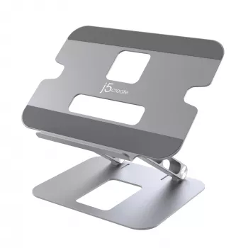 Stojan na notebook a tablet j5create JTS127-N multi-angle hliníkový čierny sivý