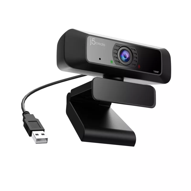 j5create JVCU100 USB™ HD webkamera s 360° rotáciou, rozlíšenie videa 1080p, čierna