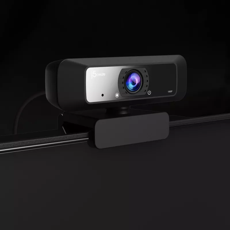 j5create JVCU100 USB™ HD webkamera s 360° rotáciou, rozlíšenie videa 1080p, čierna
