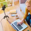 j5create JVCU100 USB™ HD webkamera s 360° rotáciou, rozlíšenie videa 1080p, čierna