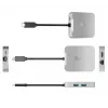 j5create JCD391 4K60 Elite USB-C® PD multi-port adaptér, strieborná