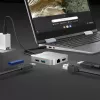 j5create JCD391 4K60 Elite USB-C® PD multi-port adaptér, strieborná