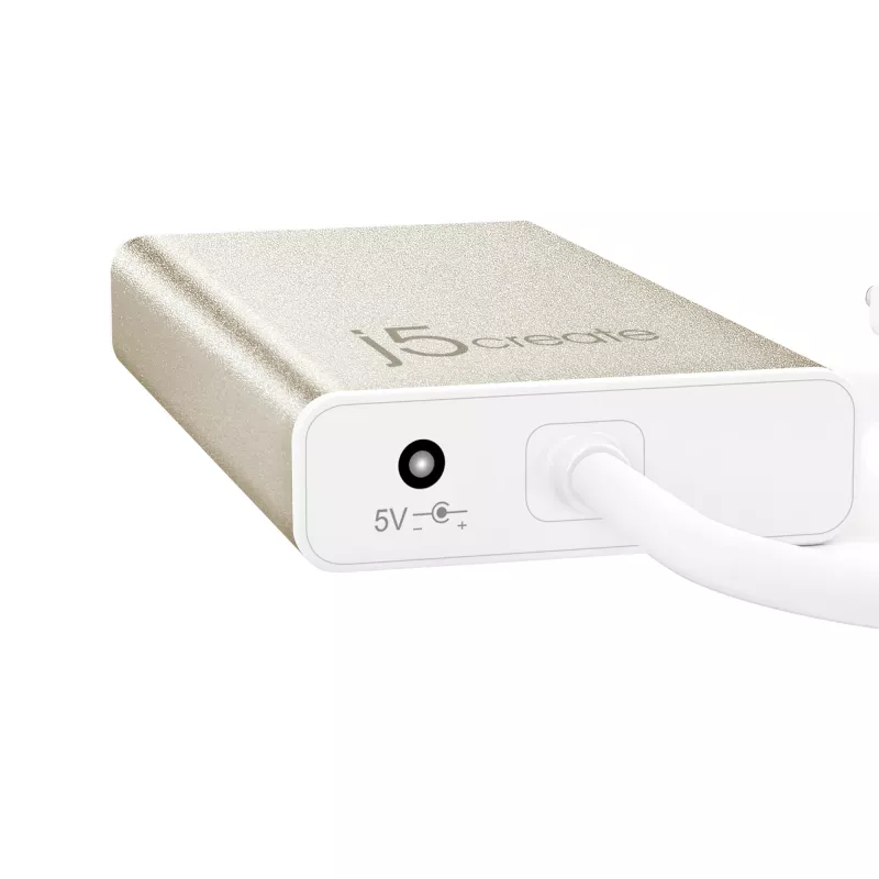 j5create JCH471 USB-C™ Gigabit Ethernet a hub multi adaptér, metallic champagne
