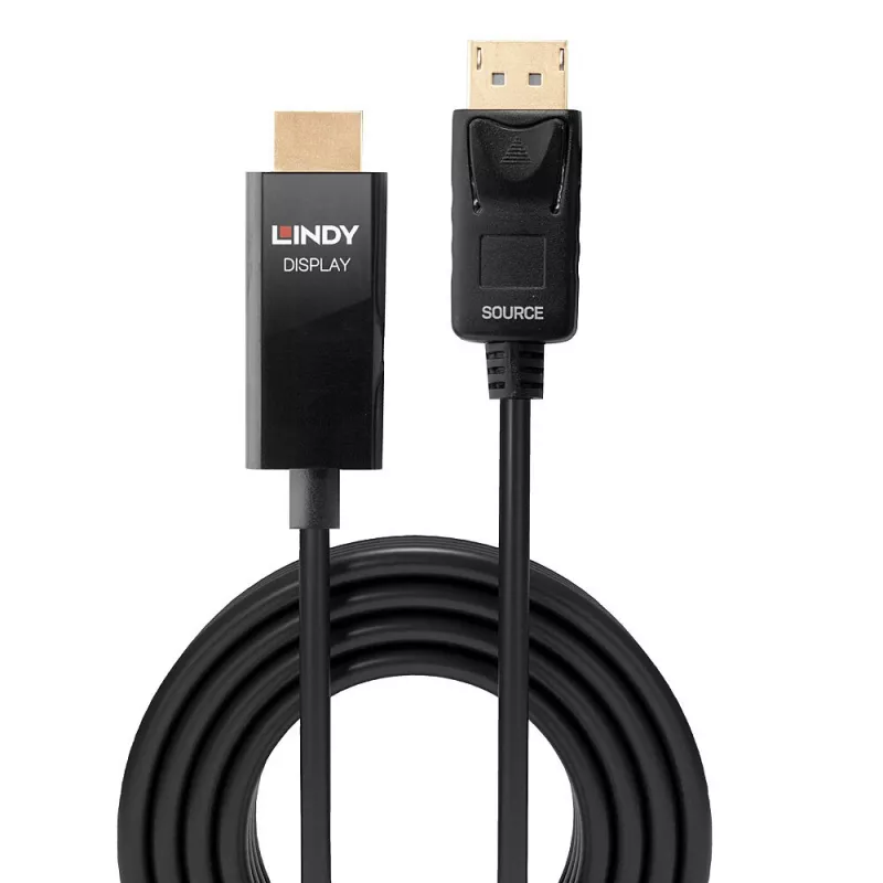Lindy 5m DP na HDMI adaptérový kábel s HDR DisplayPort HDMI