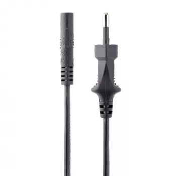 StarTech.com 3 m (10 ft) napájací kábel na notebook, EU konektor na C7, 2,5 A 250 V, 18 AWG, náhradný kábel na notebook, kábel na tlačiareň, nabíjací kábel na notebook, napájací kábel na notebook, čierna
