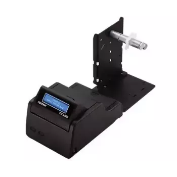 Tlačiareň etikiet CUSTOM TK180 — termotransfer, 300×300 DPI, 200 mm/s, max. šírka papiera 82,5 mm, káblový Ethernet, čierna