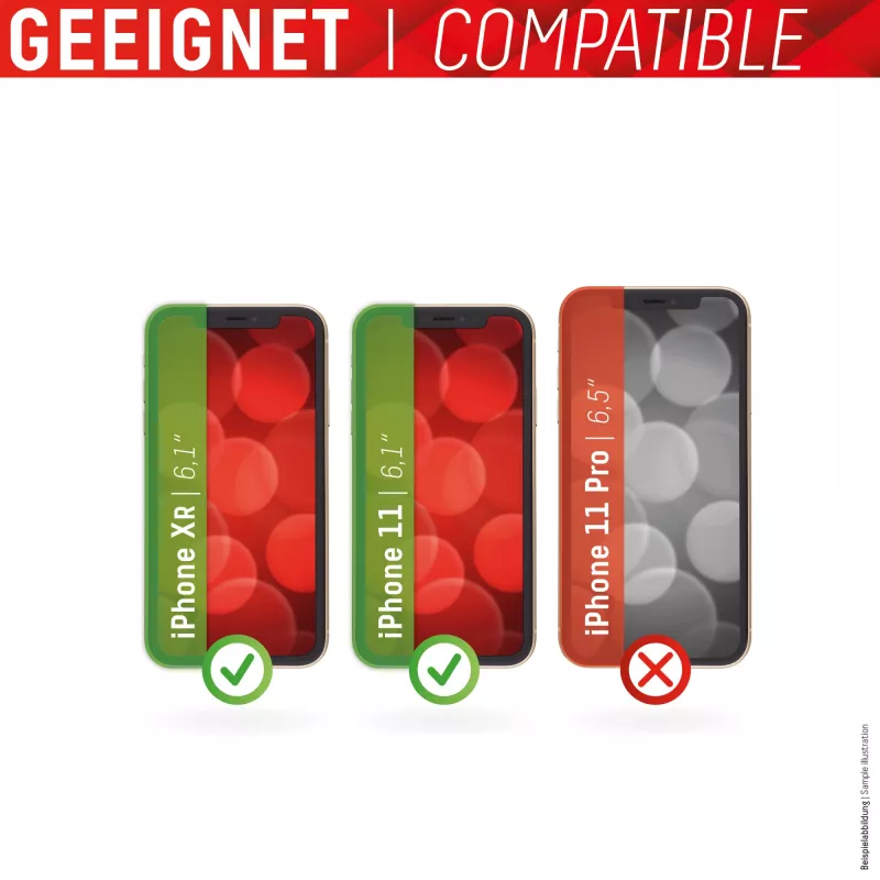Displex Smart Glass (9H) pre Apple iPhone XR/11, montážna nálepka, nerozbitné, ultratenké, neviditeľné