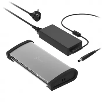 j5create JTD562 - 8K Thunderbolt™ 4 dokovacia stanica - EU, káblové pripojenie, Thunderbolt 4, 96 W, 3,5 mm, 10,100,1000 Mbit/s, sivá