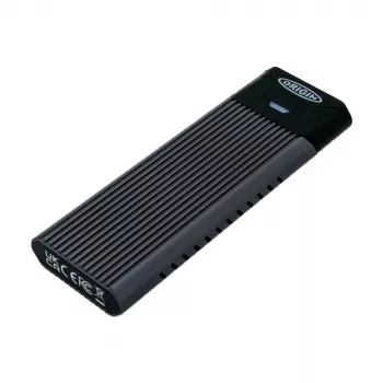Externé puzdro na M.2 SSD Origin USB-C Single NVMe/SATA (2240/2260/2280), USB 3.2 Gen 1, čierne