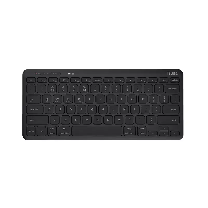 Trust Lyra klávesnica Office USB RF Wireless Bluetooth nemecká čierna Tenkeyless