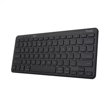 Trust Lyra klávesnica Office USB RF Wireless Bluetooth nemecká čierna Tenkeyless
