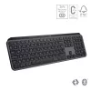 Logitech MX Keys S klávesnica univerzálna RF Wireless + Bluetooth AZERTY belgická grafitová