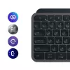 Logitech MX Keys S klávesnica univerzálna RF Wireless + Bluetooth AZERTY belgická grafitová