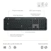 Logitech MX Keys S klávesnica univerzálna RF Wireless + Bluetooth AZERTY belgická grafitová