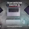 Logitech MX Keys S klávesnica univerzálna RF Wireless + Bluetooth AZERTY belgická grafitová