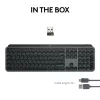 Logitech MX Keys S klávesnica univerzálna RF Wireless + Bluetooth AZERTY belgická grafitová