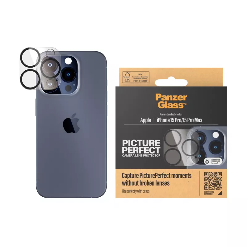 PanzerGlass ® PicturePerfect ochrana objektívu fotoaparátu iPhone 15 Pro | 15 Pro Max