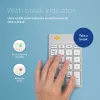 R-Go Tools numerická klávesnica R-Go Numpad Break, ergonomická numerická klávesnica so softvérom Break, Bluetooth, biela