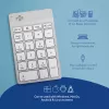 R-Go Tools numerická klávesnica R-Go Numpad Break, ergonomická numerická klávesnica so softvérom Break, Bluetooth, biela