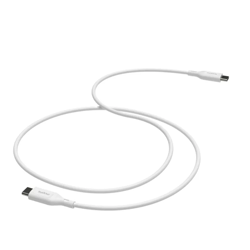 mophie essentials nabíjací kábel | 1 m USB kábel USB 2.0 USB-C biely