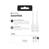 mophie essentials nabíjací kábel | 1 m USB kábel USB 2.0 USB-C biely
