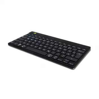 R-Go Tools ergonomická klávesnica R-Go Compact Break, kompaktná klávesnica so softvérom na prestávky, QWERTZ (DE), Bluetooth, čierna