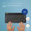 R-Go Tools ergonomická klávesnica R-Go Compact Break, kompaktná klávesnica so softvérom na prestávky, QWERTZ (DE), Bluetooth, čierna