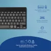 R-Go Tools ergonomická klávesnica R-Go Compact Break, kompaktná klávesnica so softvérom na prestávky, QWERTZ (DE), Bluetooth, čierna