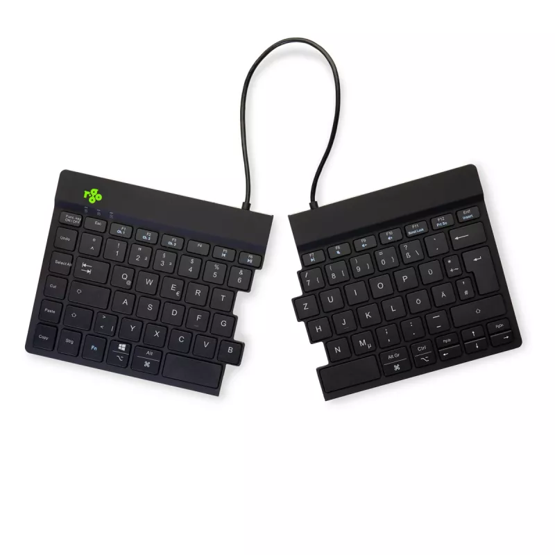 R-Go Tools ergonomická klávesnica R-Go Split Break so softvérom Break, ergonomická delená klávesnica, QWERTZ (DE), Bluetooth, čierna