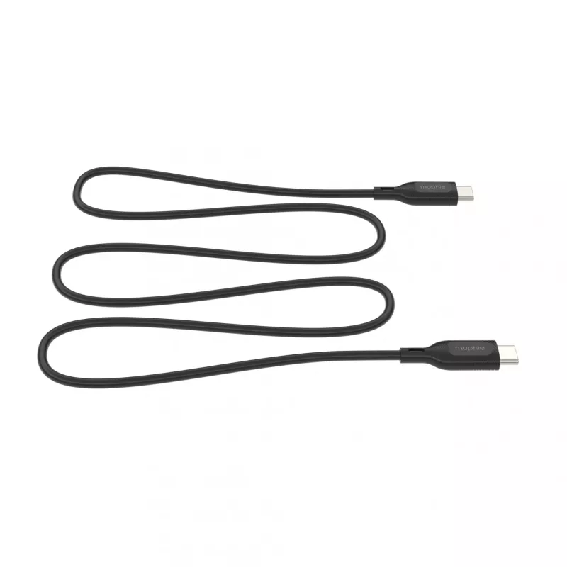 Nabíjací kábel USB-C na USB-C 1 m — Zagg International mophie essentials, USB 2.0, čierny