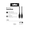 Nabíjací kábel USB-C na USB-C 1 m — Zagg International mophie essentials, USB 2.0, čierny