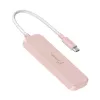 USB-C hub j5create JCH342ER-N 4-port Type-C Type-A Gen 2 10000 Mbit/s ružový