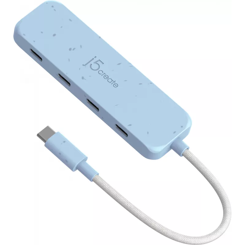 USB-C hub j5create JCH345EC-N 4-portový Type-C Gen 2 10000 Mbit/s