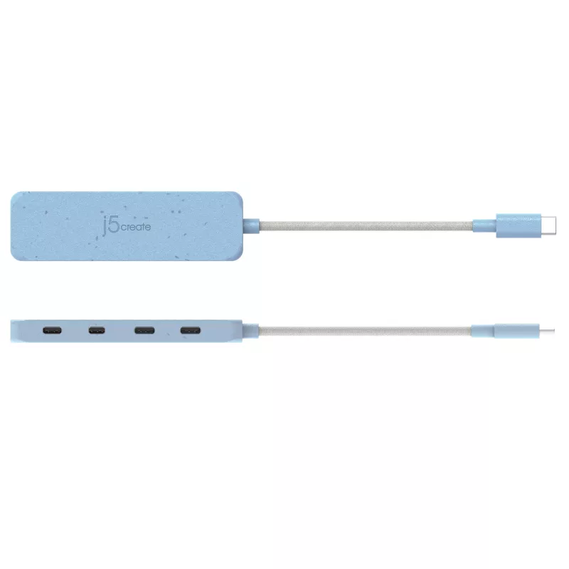 USB-C hub j5create JCH345EC-N 4-portový Type-C Gen 2 10000 Mbit/s